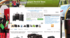 Desktop Screenshot of luggagesreview.com